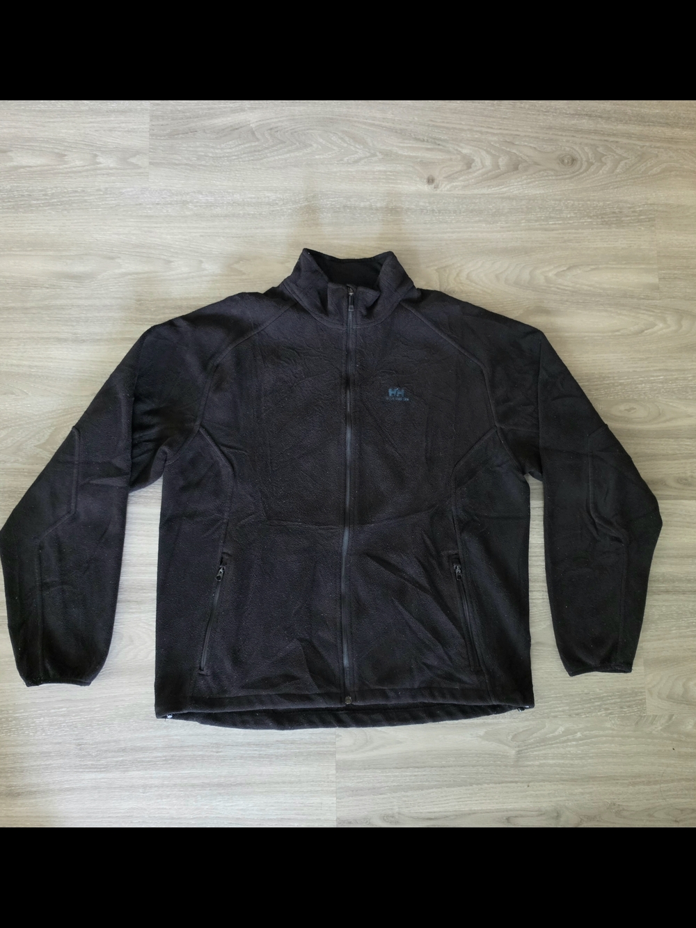 Helly Hansen Black Zip-Front Performance Fleece Jacket